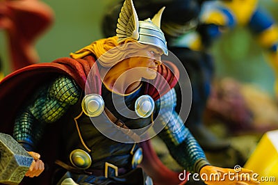 Thor Figurine Editorial Stock Photo