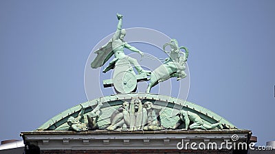 Thor and his hammer. Stock Photo