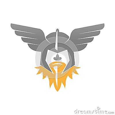 Thor icon logo design Vector Illustration