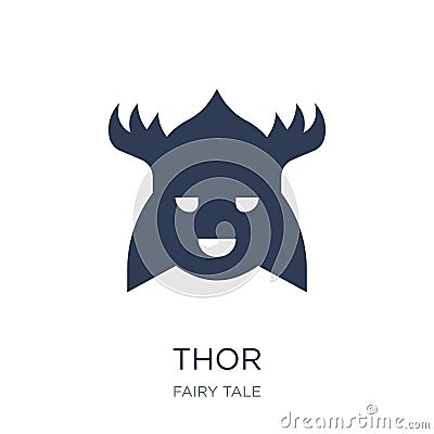 Thor icon. Trendy flat vector Thor icon on white background from Vector Illustration