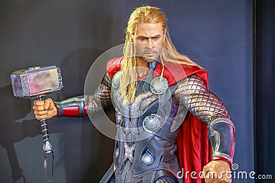 Thor Marvel portrait Editorial Stock Photo