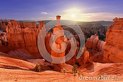 Thor`s Hammer in Bryce Canyon National Park in Utah, USA Stock Photo
