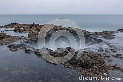 Thor's Well, Cape Perpetua, Oregon Stock Photo