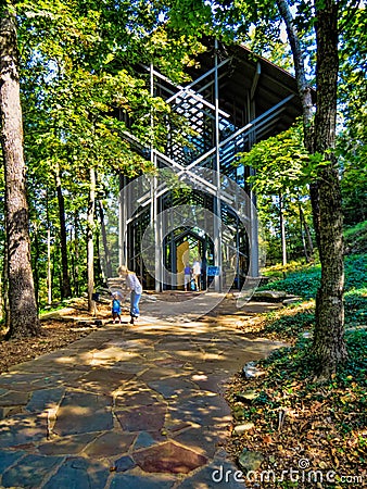 Thorncrown Chapel Editorial Stock Photo