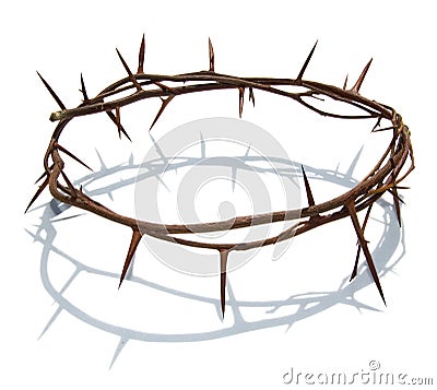 Thorns wreath Christ Stock Photo
