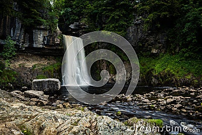 Thornton force Waterfall, Ingleton, Yorkshire Stock Photo