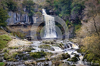 Thornton force, a waterfall near Ingleton in the Yorkshire Dales. Stock Photo