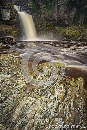 Thornton Force waterfall, Yorkshire Stock Photo