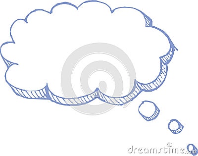 Thought Balloon Vector Vector Illustration