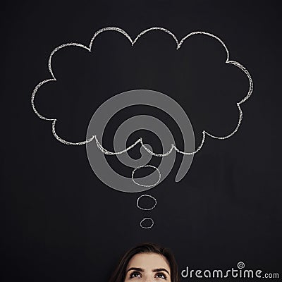 Thought bubbles Stock Photo