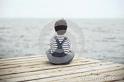 Thoughtful child Stock Photo