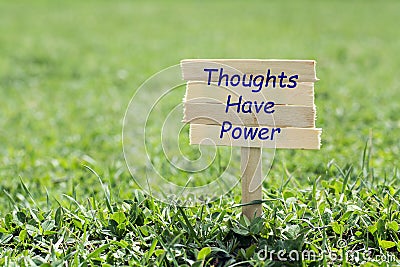 Thoughts have power Stock Photo