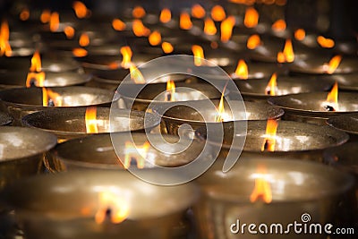 Thousand candles Stock Photo