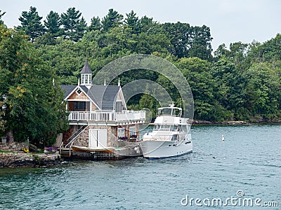 Thousand Islands near Kingston Ontario Stock Photo