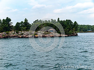 Thousand Islands near Kingston Ontario Stock Photo