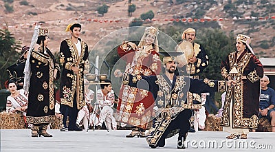 Bukharan Dance Troupe in Karmiel, Israel Editorial Stock Photo