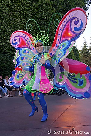 Disneyland Fantasy Parade Character Dancer Editorial Stock Photo
