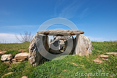 Thracian dolmen near Edirne, Turkey Stock Photo