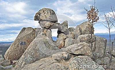 Thracian megalith near Kazanlak, Bulgaria Stock Photo