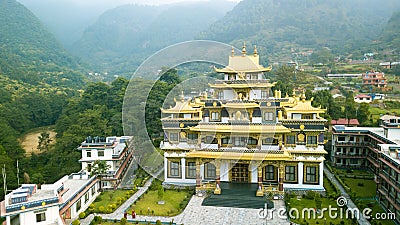 Tibetan Monastery, Kathmandu valley, Nepal - October 17, 2017 Editorial Stock Photo