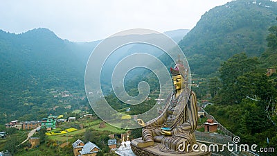 Tibetan Monastery, Kathmandu valley, Nepal - October 17, 2017 Editorial Stock Photo