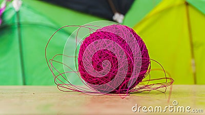 Thread ball for makar sankranti Stock Photo