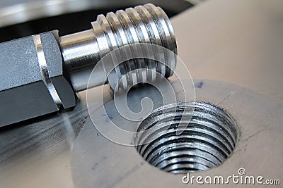 Thread Gauge Stock Photo