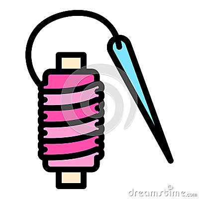 Thread roll icon vector flat Vector Illustration