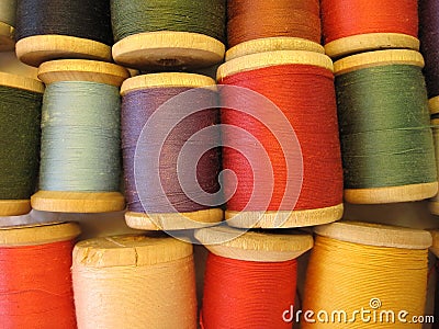 Thread spool Stock Photo