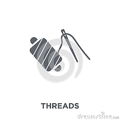 Threads icon from Sew collection. Vector Illustration