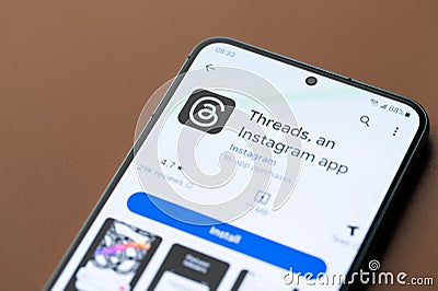 Threads instagram application Editorial Stock Photo
