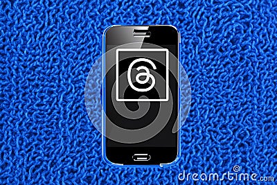 Threads. Meta. Logo Threads. Design Threads the new Social Network that will replace Twitter. Editorial Stock Photo