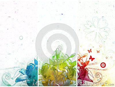 Three abstract banners Stock Photo