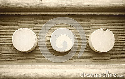 Three abstract circles as a background Stock Photo
