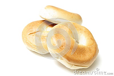 Three bagels Stock Photo