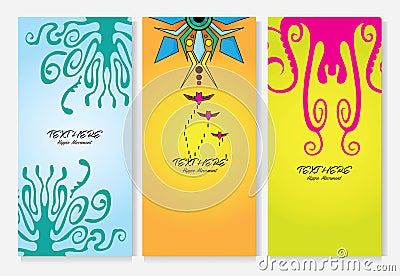 Three banner designs flyers Vector Illustration