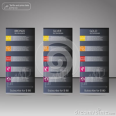 Three banner for service, interface for the site. vector banner for web app. Vector Illustration