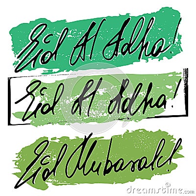 Three banners for Eid al-Adha Vector Illustration