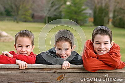 Three Boys Stock Photo