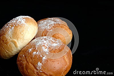 Three buns Stock Photo