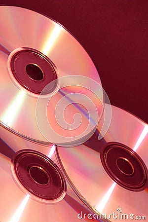 Three Cd's Stock Photo