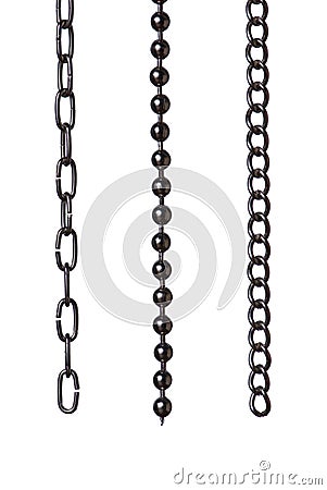 Three chain segments Stock Photo