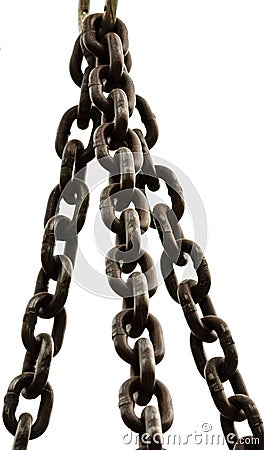Chains isolated Stock Photo
