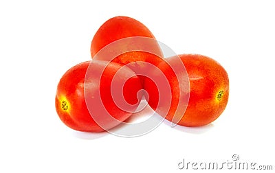 Three Cherry tomatoe Stock Photo