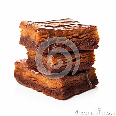 Churros Brownies: Delicious Stacked Treats With A Twist Stock Photo