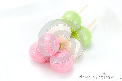 Three colors Dango Stock Photo