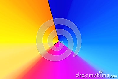 Three colors pyramid Stock Photo