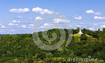 The Three Cross Hill in Vilnius Stock Photo