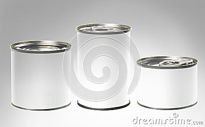 Cylindrical packing container Stock Photo