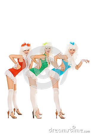 Three dancers Stock Photo